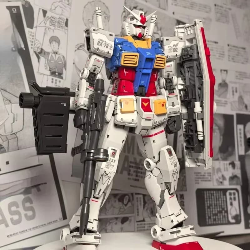 【DISPONIBILE】FAT CAT Modello RX-78-2 2.0 MG 1/100 Kit di montaggio modello in scala Versione speciale RG ingrandita Action Figure Modellino in plastica Giocattolo Regalo