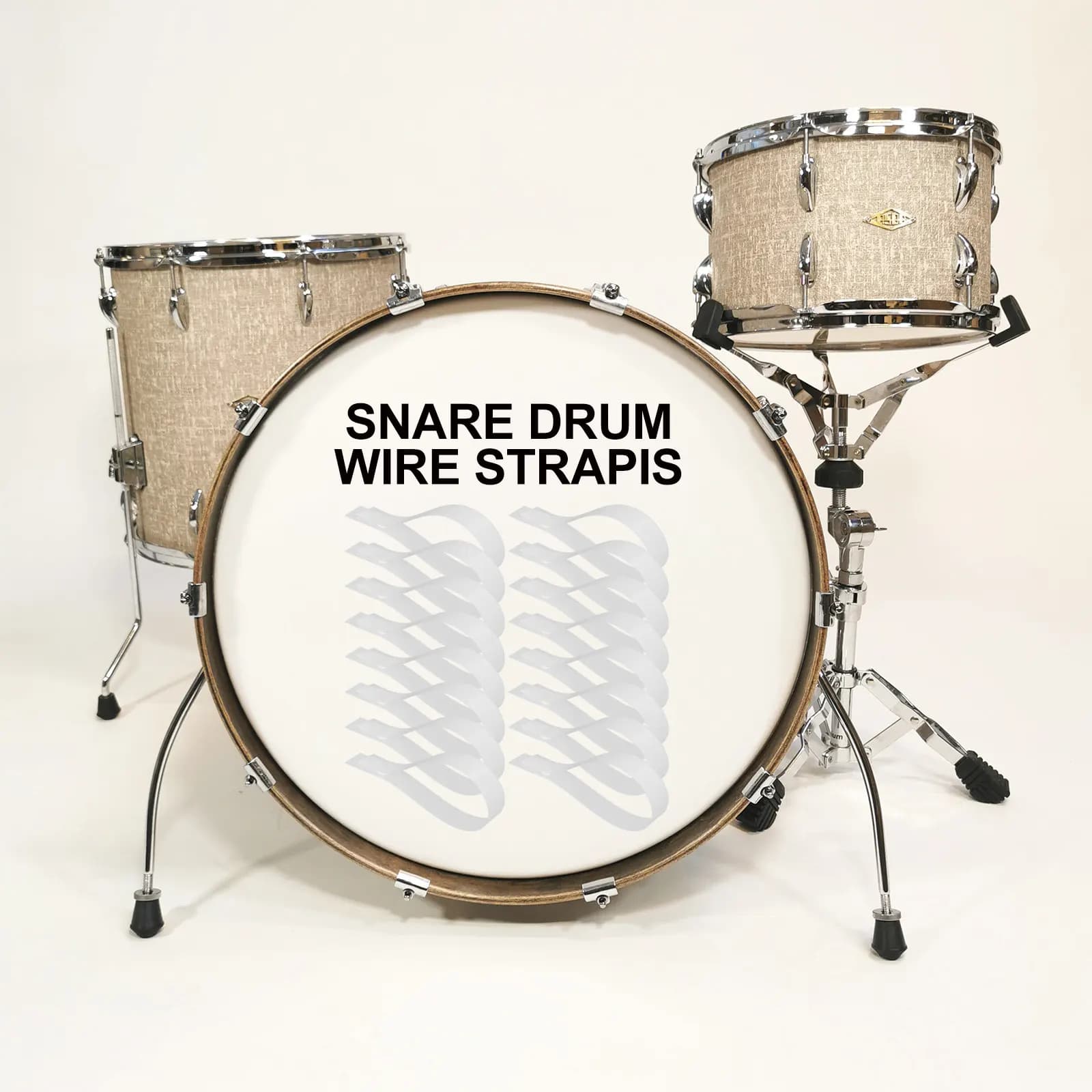 20 Pcs Snare Drum Wire Mounting Straps System Belt Pet Stand Carrier Harness Replacement Parts