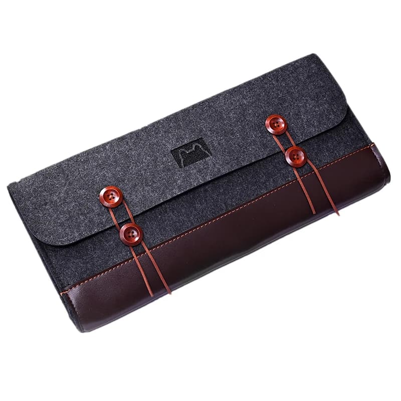 Custodia per tastiera in feltro PU borsa per tastiera meccanica valigia custodia portatile custodia antipolvere