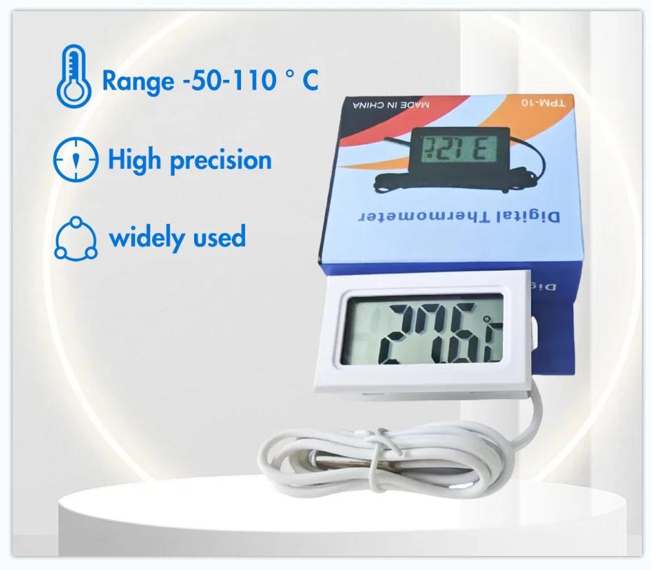 Mini LCD for Car Digital Thermometer Igrometer Temperature Sensor for Interior and Outdoor Moisture Meter Instruments