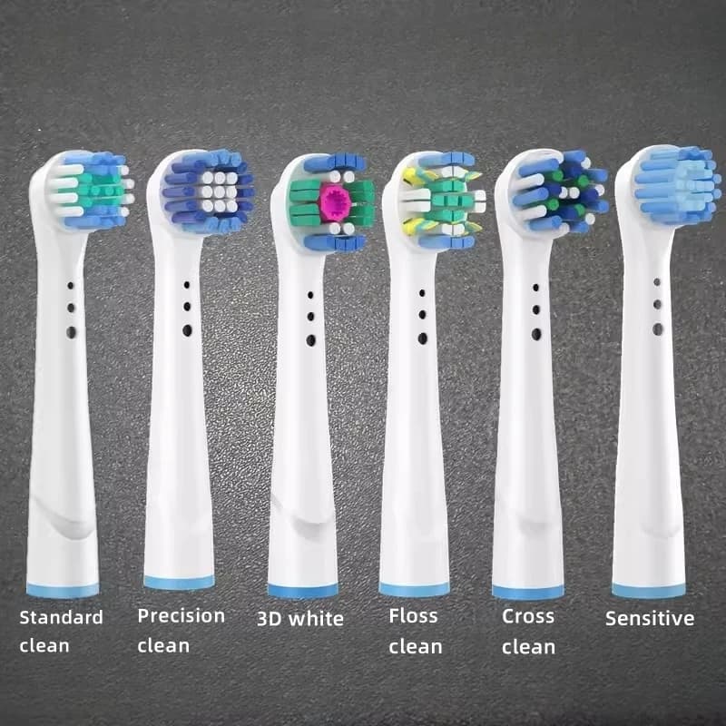 4/8PCS Replacement heads for electric toothbrushes Oral B Filter Cross Action 3D Pro Bianco Precision Clean (Not for iO)