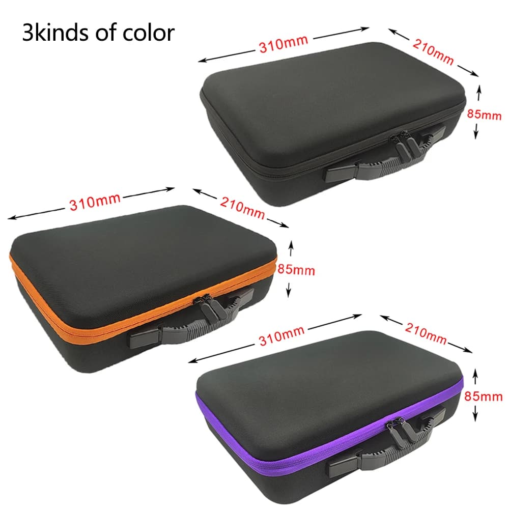 Valigetta rigida fai-da-te in schiuma antiurto per fotocamera, custodia per attrezzi, kit di utensili, borsa da viaggio con cerniera, custodia per il trasporto, accessori per esterni