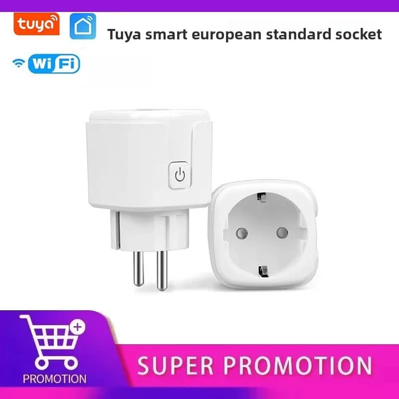 Presa UE 16A/20A Spina Wifi Presa di corrente Alexa Google Home per Tuya Smart Life APP Controllo vocale remoto Ailce Yandex