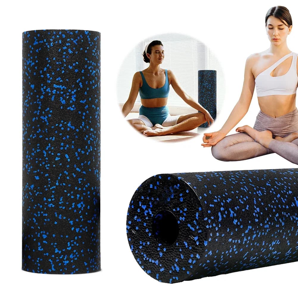 Rullo rotondo in schiuma Strumento per massaggio completo del corpo Rullo per allenamento yoga resistente Rullo portatile per tessuti profondi per rilascio miofasciale