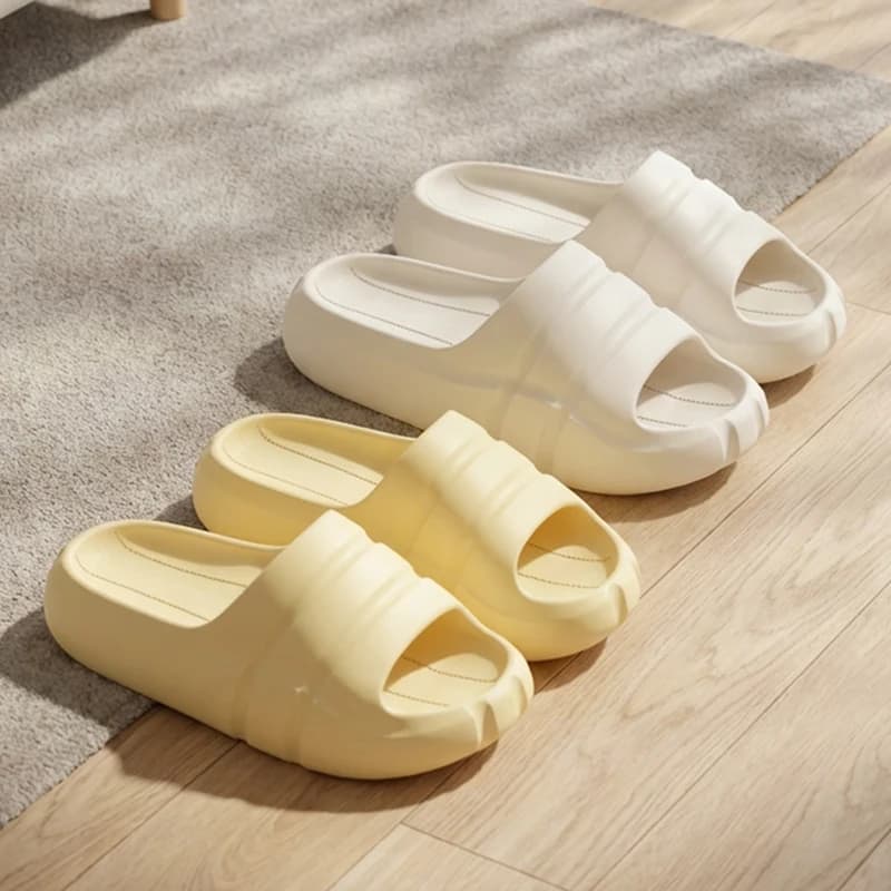 Ciabatte da casa per coppia con fondo spesso, da donna, in EVA, morbide, con plateau spesso, Cloud Slippers, 2026, comode, antiscivolo, modello Bread Slides 45