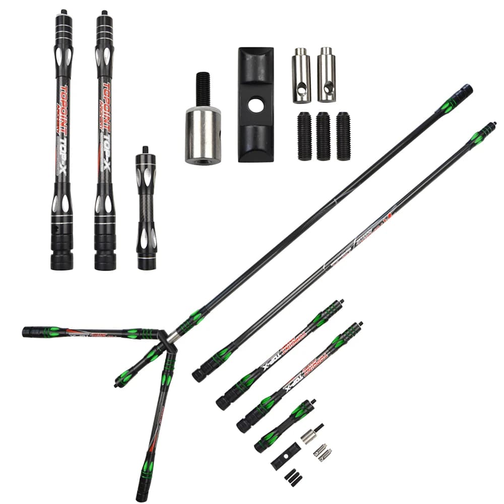 1Set Tiro con l'arco Arco Balance Bar Asta Stabilizzatore in carbonio Ammortizzatore Ammortizzatore Arco composto Caccia Tiro Bersaglio Accessori