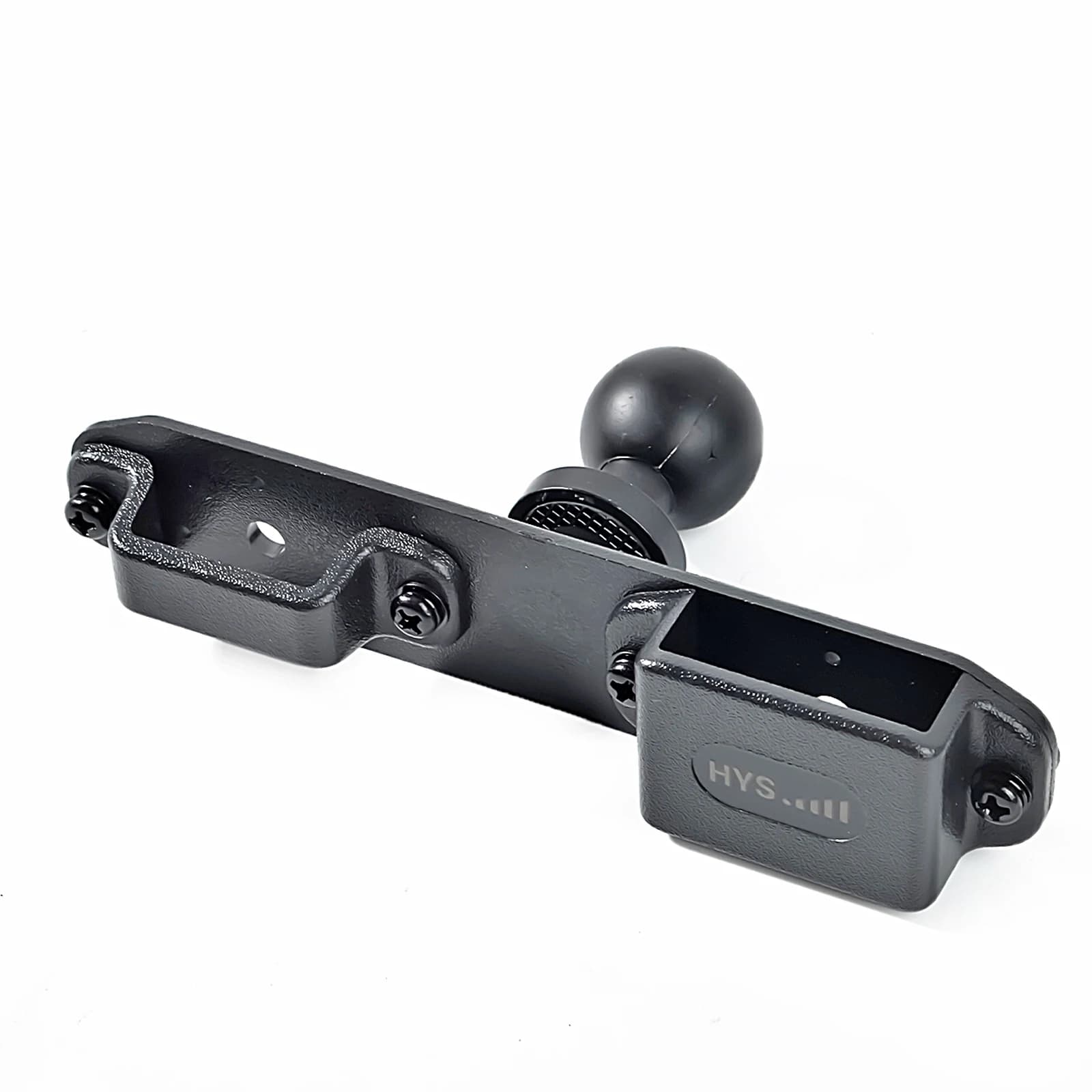 Staffa universale per microfono radio, supporto per clip posteriore per walkie-talkie con adattatore a sfera da 25 mm 1" per supporti RAM Braccio a doppia presa di dimensioni B