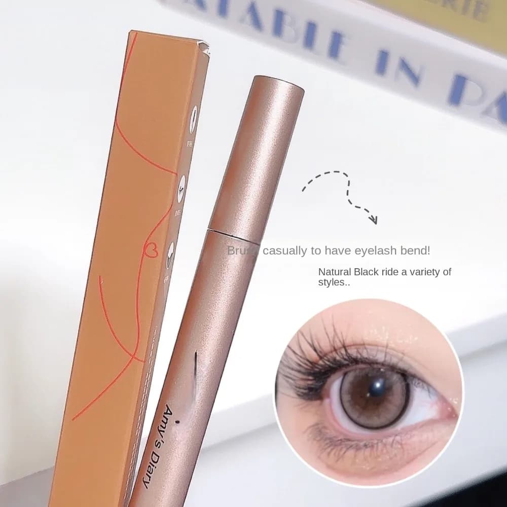 Mascara nero impermeabile allungamento ispessimento ciglia nere estensione ciglia mascara in fibra liquida naturale duraturo
