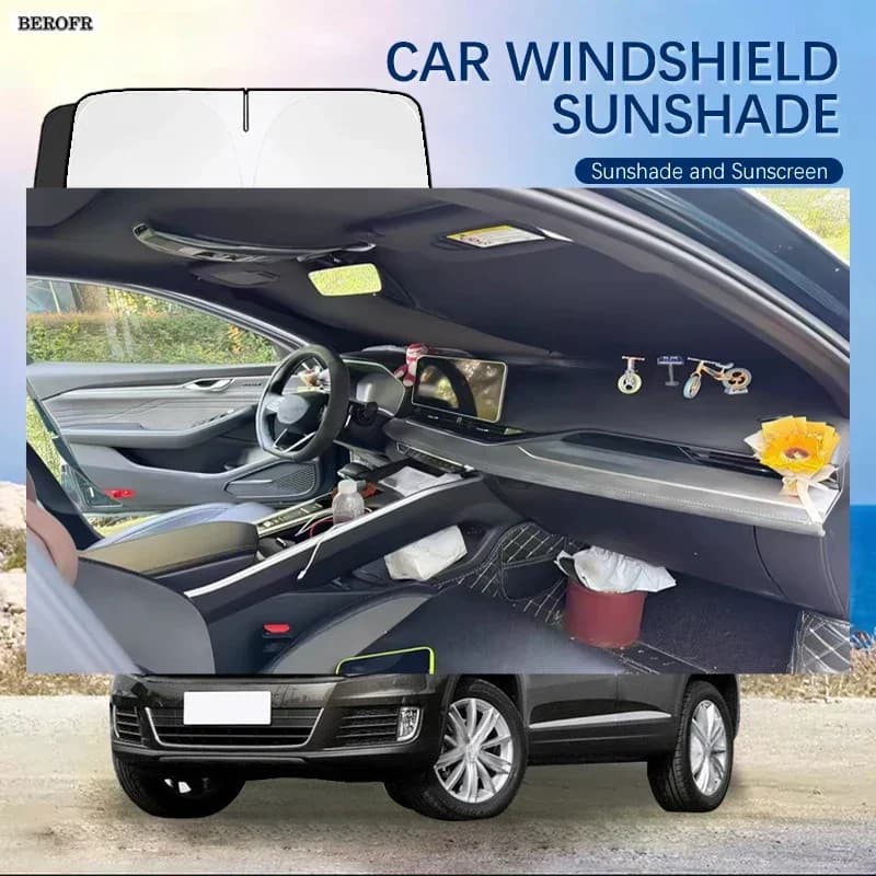 Car Windshield Sun Shade Covers Front Window Sunscreen UV Parasol For Volkswagen VW Tiguan MK2 Summer Car Accessories