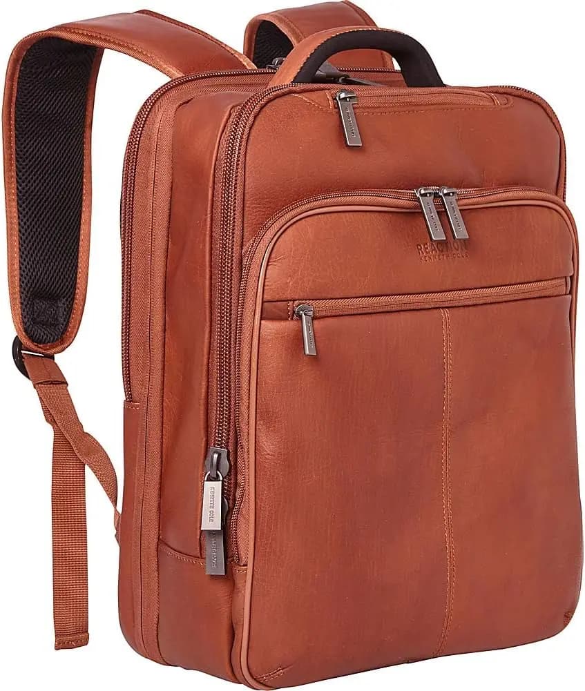 Leather Document Bag with 15.6 Pneumatic Laptop Protection, Durable and Elegant Professional Bag