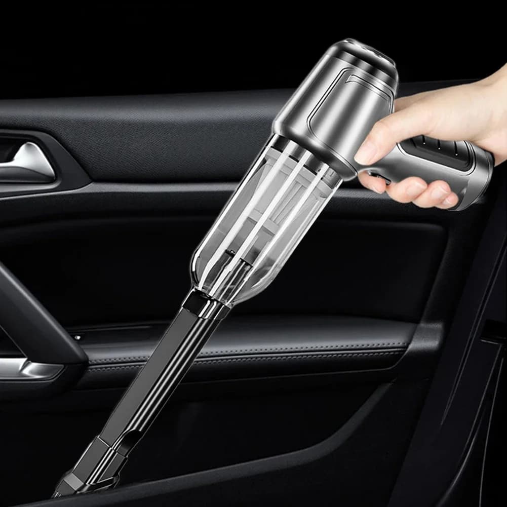 Suitu aspirapolvere montato su auto, aspirapolvere senza fili per la casa e l'auto a doppio scopo, VA portatile ad alta potenza