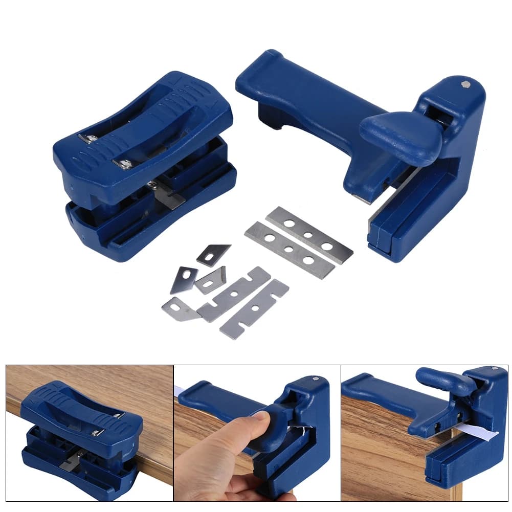 Set di rifilatrici a doppia lama per bordatura, per rifilatura di teste e coda di legno, attrezzatura per rifilatura e bordatura per falegnameria