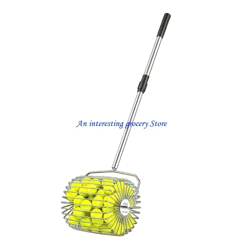 652D Tennis Balls Pickup Hoppers Pickleballs Tennis Collector Basket Pickers Upper