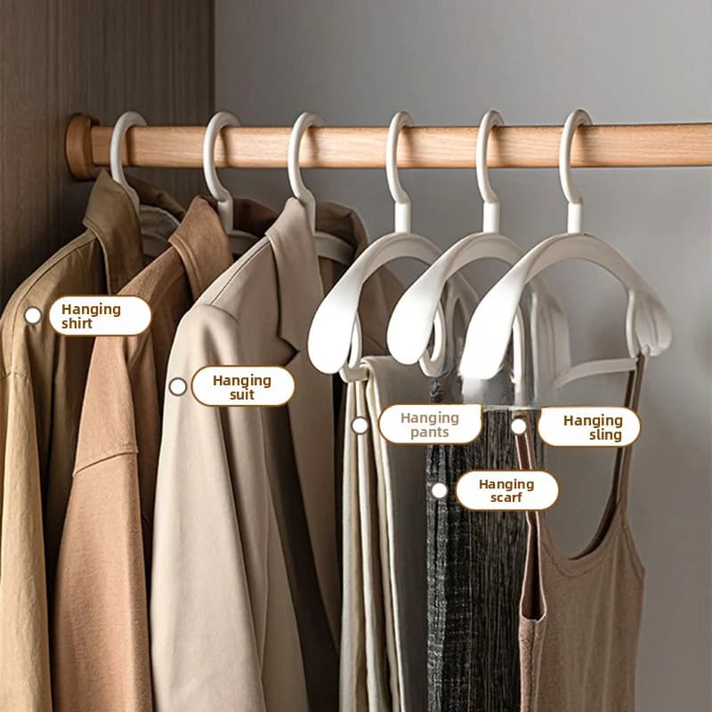 YM Anti-slip hanger thickened with anti-shoulder corners Home hanger Supports for hanging plastic without shoulders Garments