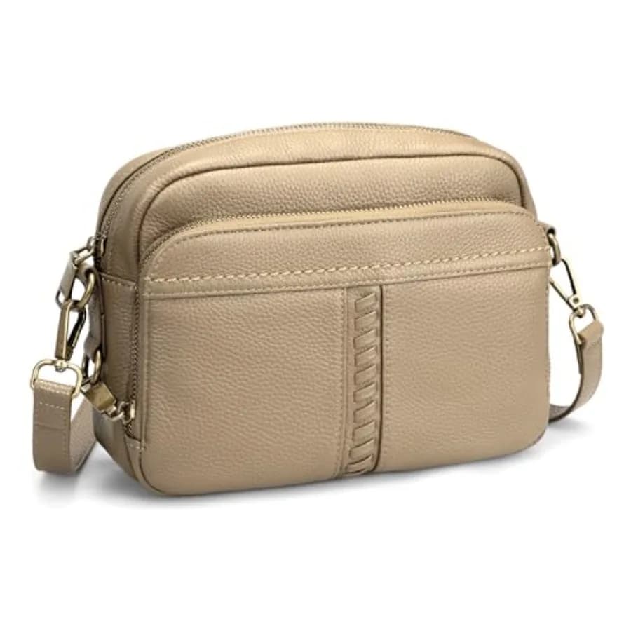 Borsa a tracolla in vera pelle Befen per donna, borsa antifurto e borsetta con portafoglio RFID integrato