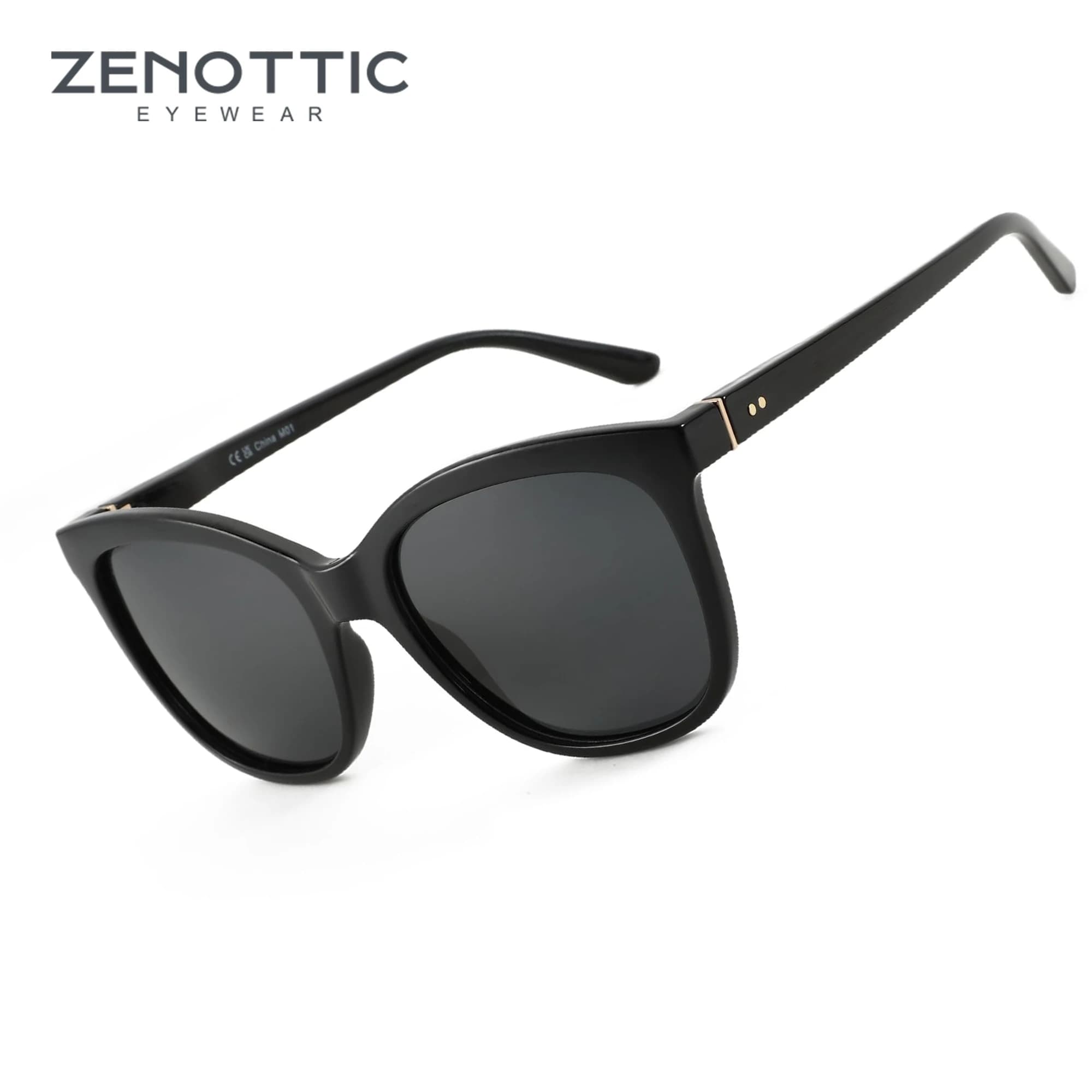 ZENOTTIC 2024 Occhiali da sole polarizzati Butterfly da donna Protezione UV400 Occhiali da sole quadrati oversize da donna ZS2227