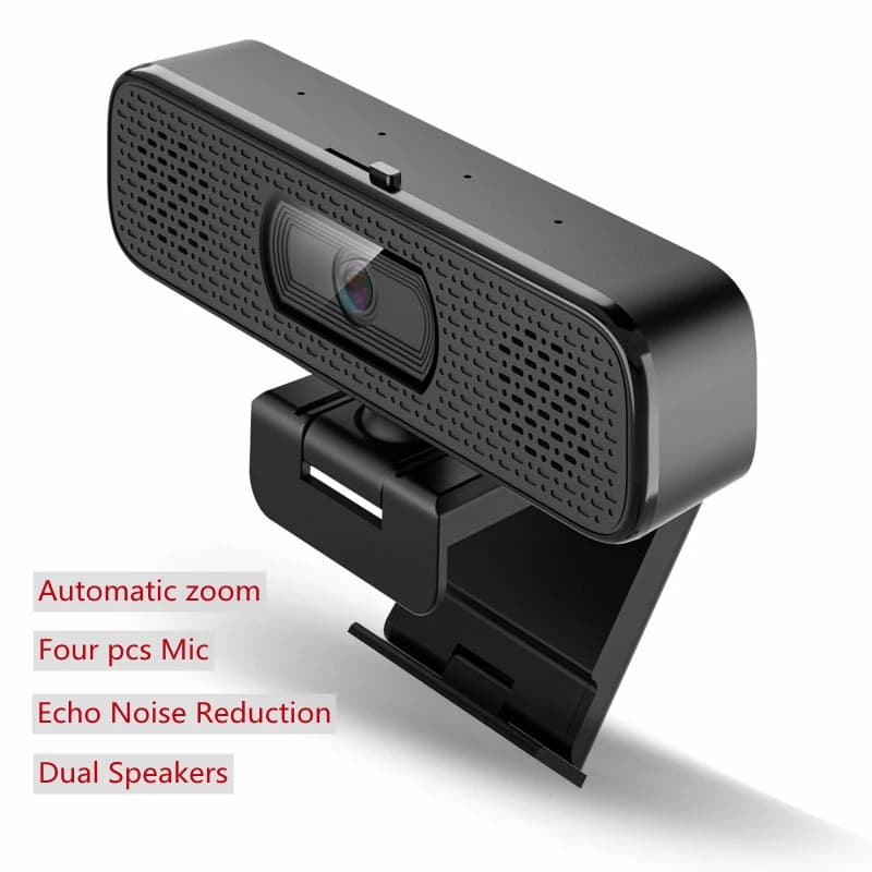 Webcam 4K/2K Ultra HD 8MP Sensor Sony Computer Laptop Cameras Microphone and integrated speaker for online class meetings Live streaming