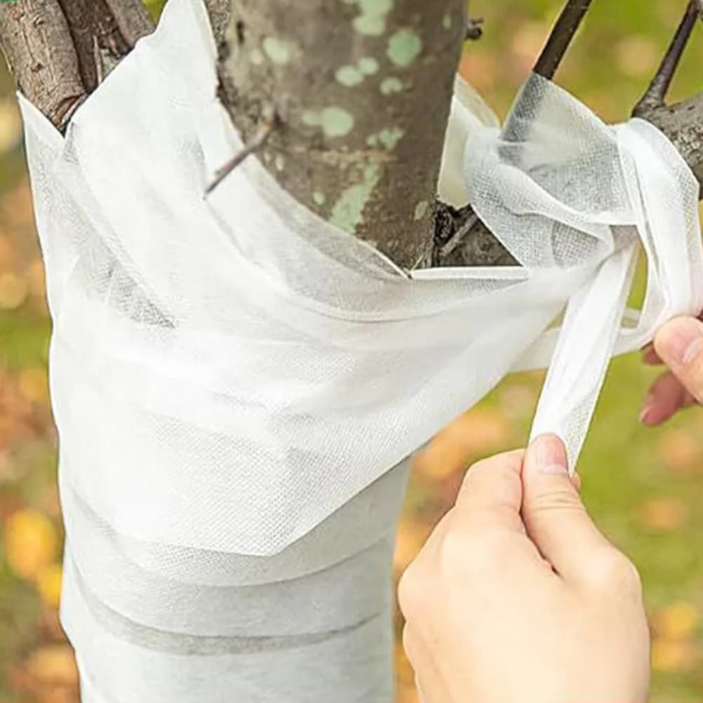 1 Rotolo di Fascia Protettiva per Tronchi d'Albero, Protezione dal Sole e dal Gelo per Conigli e Scoiattoli