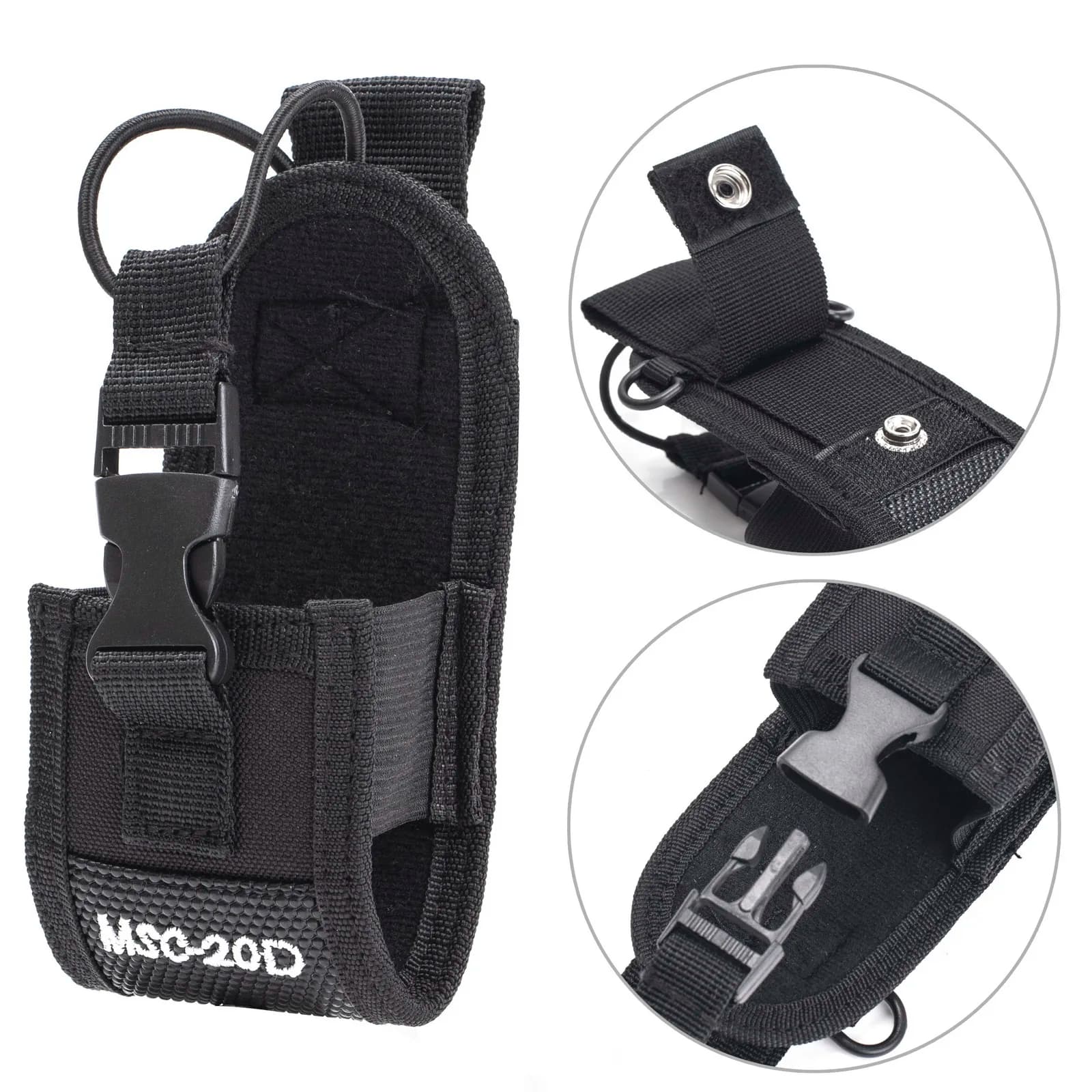 2 pezzi Abbree MSC-20D custodia in nylon per walkie talkie BaoFeng UV-5R UV-5RA UV-5RB UV-5RC/5RE UV-B6 BF-888S TYT Mototrola Radio