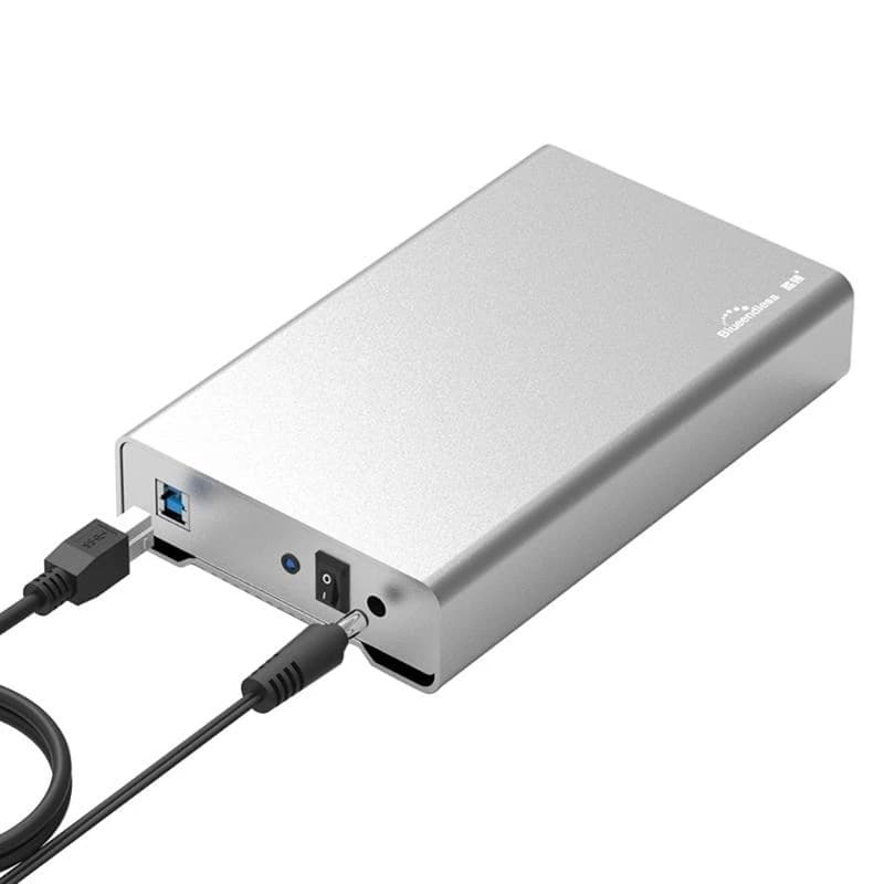 Custodia per disco rigido interamente in metallo da 3,5 pollici Tipo-c/Usb3.0 Porta seriale SATA HDD esterno SSD desktop per custodia