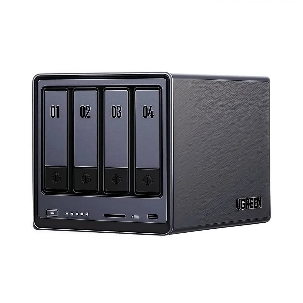 Ugreen DXP4800 Plus NAS Intel 8505 5 core 8 GB DDR5 4 alloggiamenti 136 TB HDD M.2 SSD 10 GbE Server di archiviazione di rete