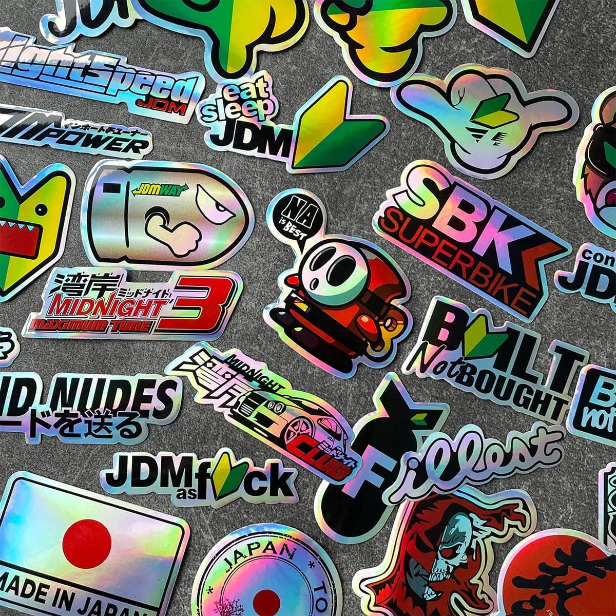 40 Pz/Lot Casual Bike Car Stickers Helmet JDM Racing Armour Logo Decalcomanie Accessories For Yamaha Kawasaki Voge CFMOTO