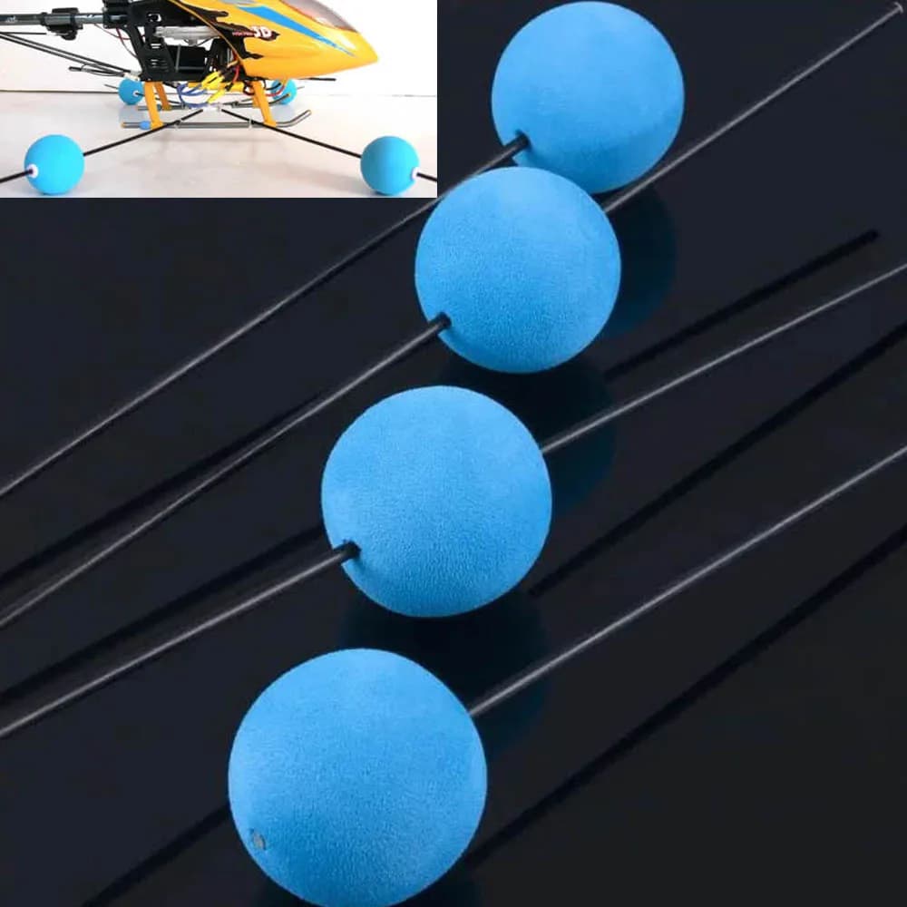 2PCS RC Telaio di Formazione Aereo di Controllo Remoto Elicottero Carrello di Atterraggio Palla di Spugna Kit per Lama 400 Trex Align 500 450 Walkera