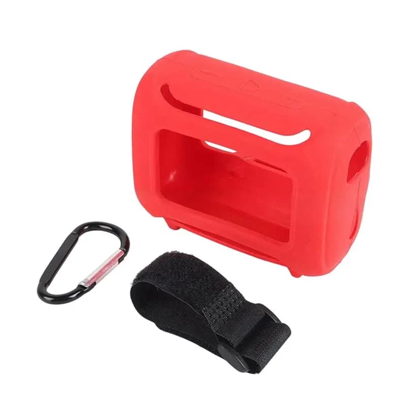 Custodia protettiva in silicone ABIJ per altoparlante Bluetooth GO 5 con moschettone resistente ai graffi