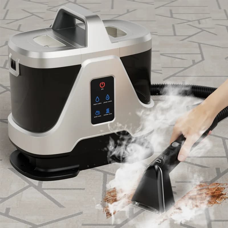 1700w Steam Vacuum Cleaner Portable Handheld Wet and Dry Sofa Spot Cleaner With Accessory