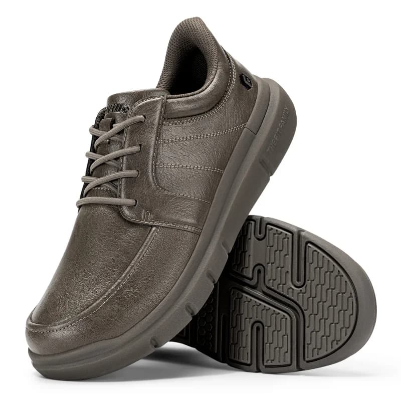 FitVille Men's Wide Width Slip On Oxford Shoes, Lightweight Casual Business Dress Walking Sneakers, Comfort Everyday Footwear with Arch Support for Long Time Standing