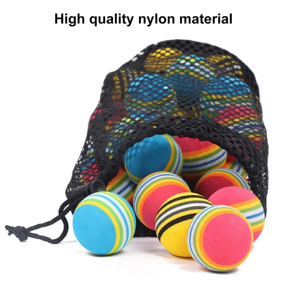 Golf Bag Mesh Golf Bag Golf Ball Mesh Storage Bag Table Tennis Training Balls with Portable Net Pouch Pet Dog Play for Easy