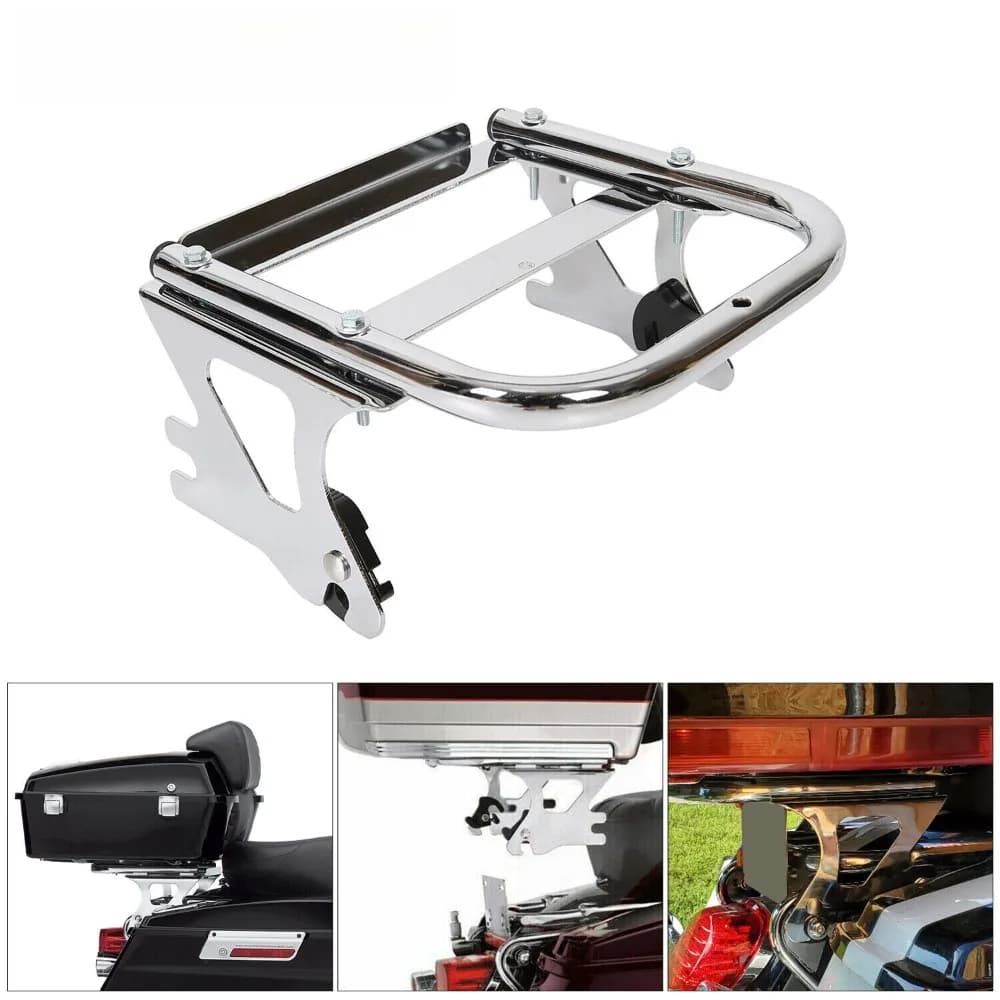 Two-Up Moto Trunk Mount Luggage Rack For Harley-Touring Road Glide 1997-2008