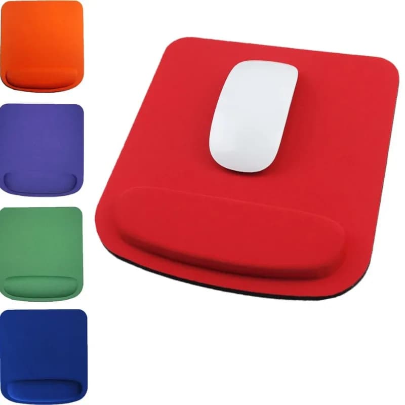 Tappetino per Mouse Ergonomico con Poggiapolsi in EVA, Tinta Unita, Comodo per Ufficio, PC e Laptop