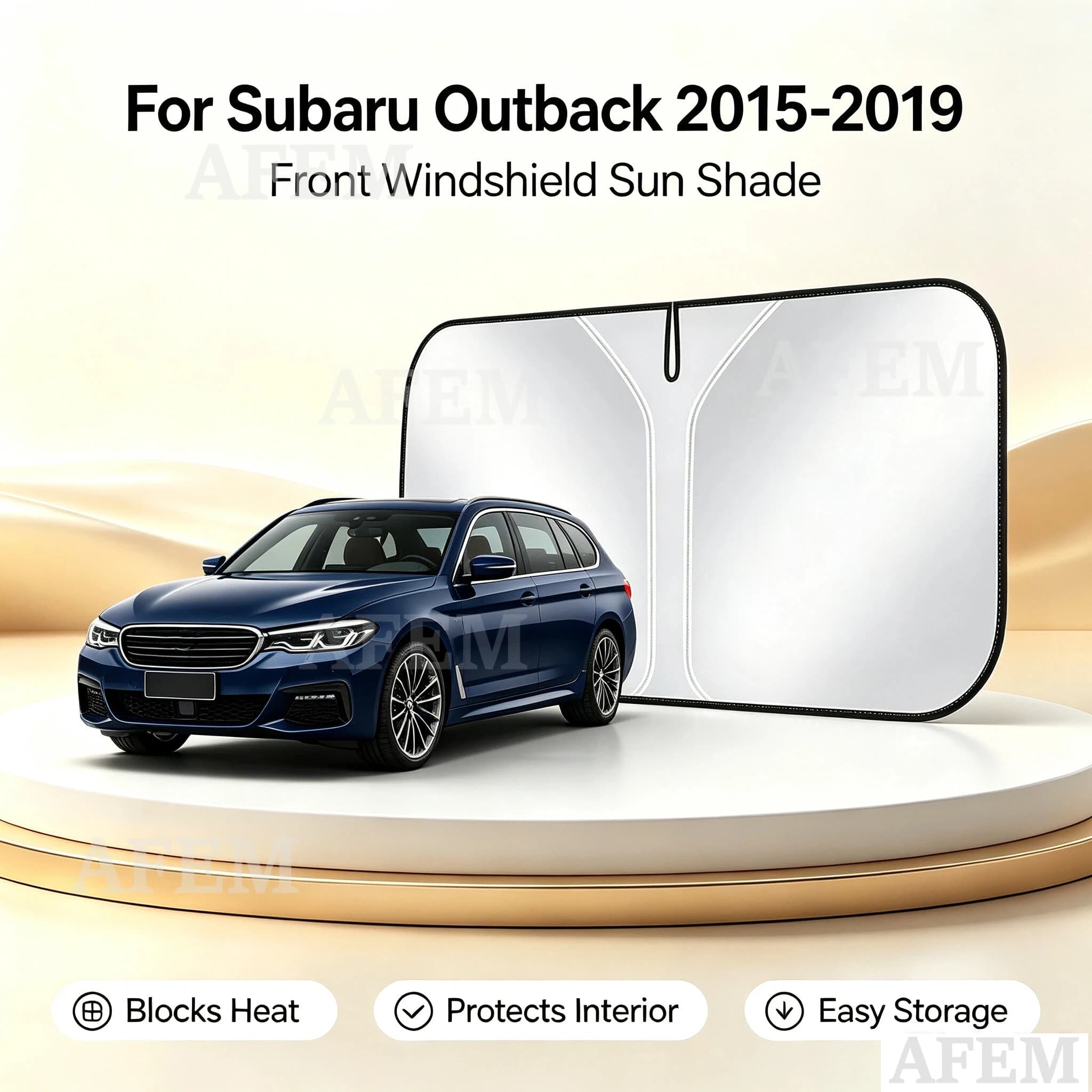 1PCS For Subaru Outback 2015-2019 Car Windshield Sunshade Cover Anti UV Protection Foldable and easy to store Accessories