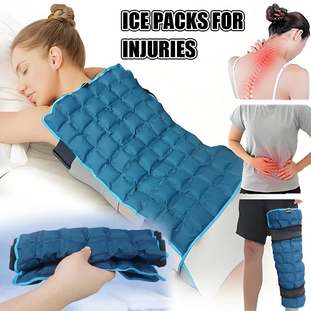 Large ice pack for reusable ice packs for the back for cold and warm wrap lesions 14 "x 20" cushion for moisturizing resin therapy for muscle pain