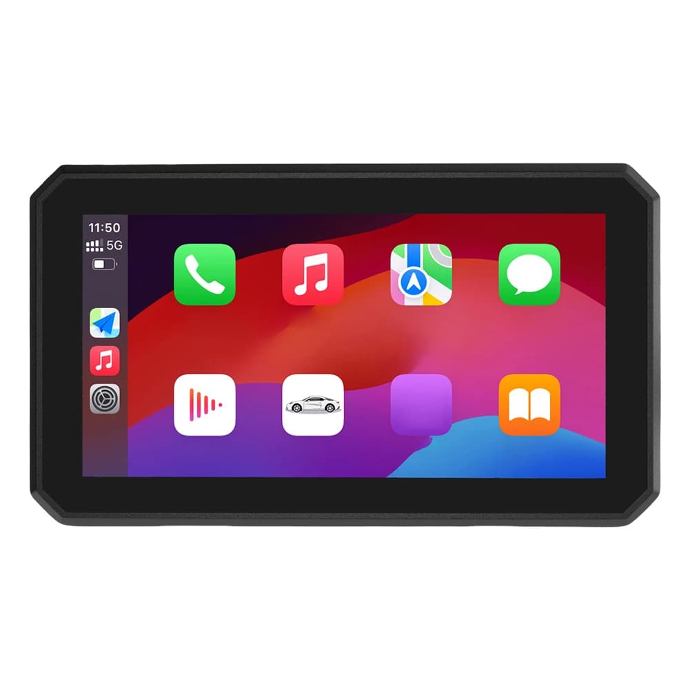 Dash Cam 5.5 inch Touch Screen Wireless Carplay Android Car Camera for Motorcycle IP65 Parking Monitor with Waterproof Mirror Connection