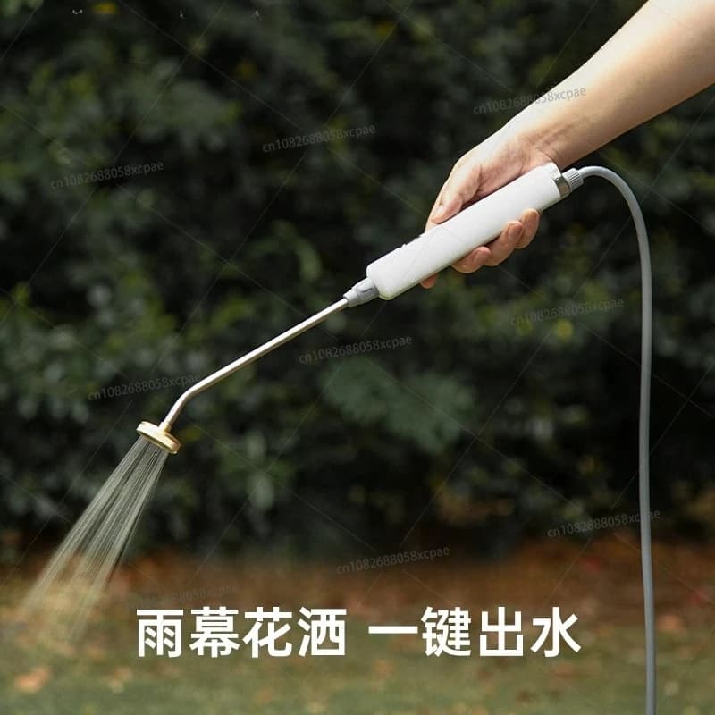 Dispositivo Elettrico per Irrigazione, Annaffiatoio Domestico con Ugello Lungo, Pistola Automatica a Spruzzo per Irrigazione