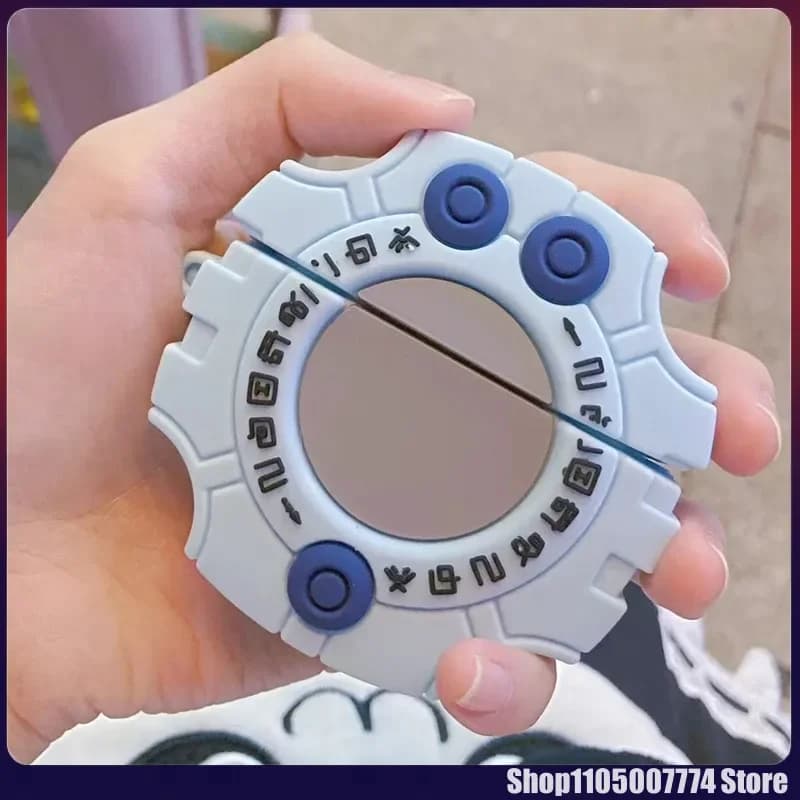 Custodie per cuffie Digimon Adventure Digivice 3D Hot Cartoon per Apple Airpods 1 2 3 Pro Custodia protettiva per auricolari in silicone morbido