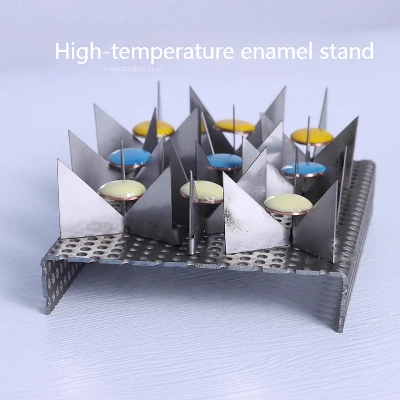 8/6/3.5cm High-temperature Resistant Enamel Stand Pollution-free Tripod Cloisonne Firing Tools Burning Color Cards Mini Bracket