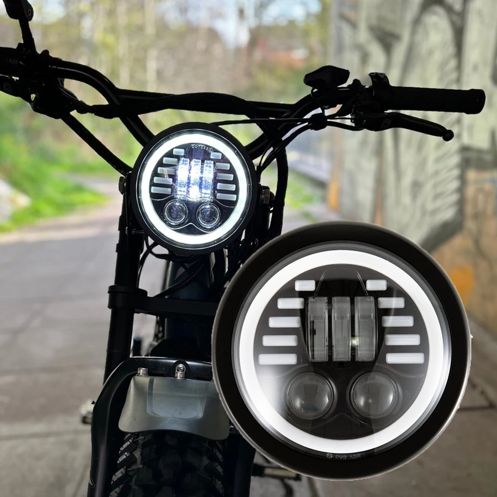 Kit fari a Led da 5.75 pollici per Super73 S1/S2/Z/ZX/R/RX faro anteriore per bici elettrica 12V Plug and Play lampada frontale a 3 Pin