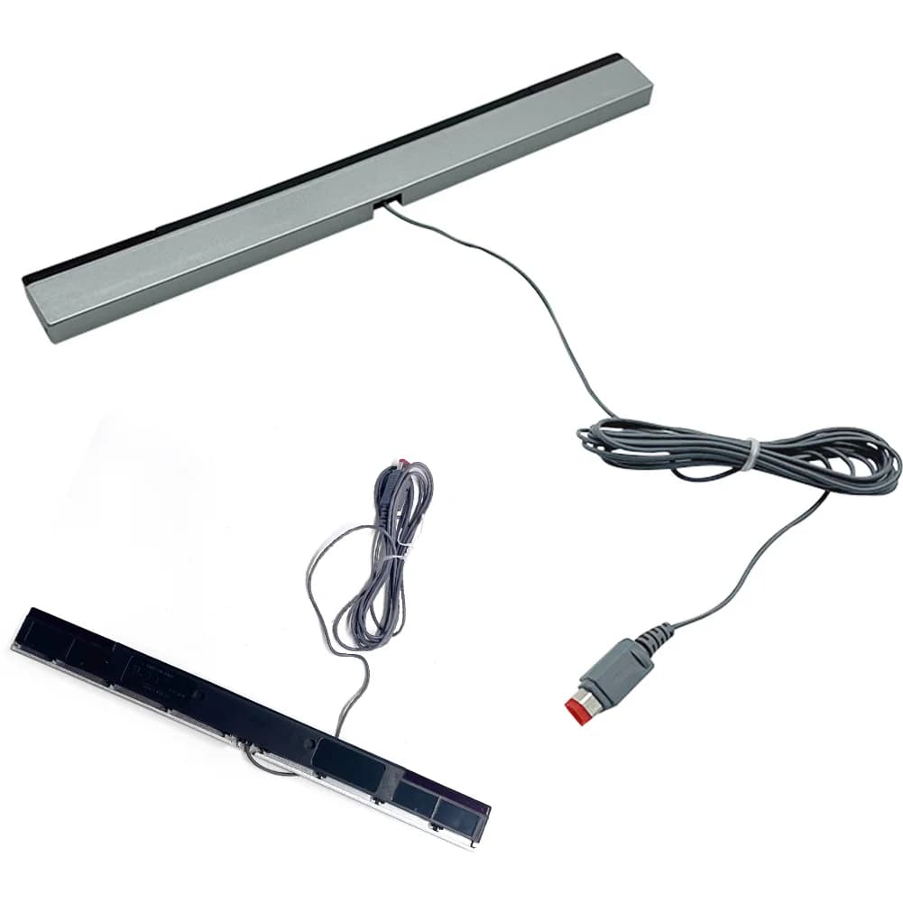 Wired Motion Sensor Receiver with Extension Cord Remote Infrared Ray IR Inductor Bar Wired Remote Sensor Bar for Nintendo Wii