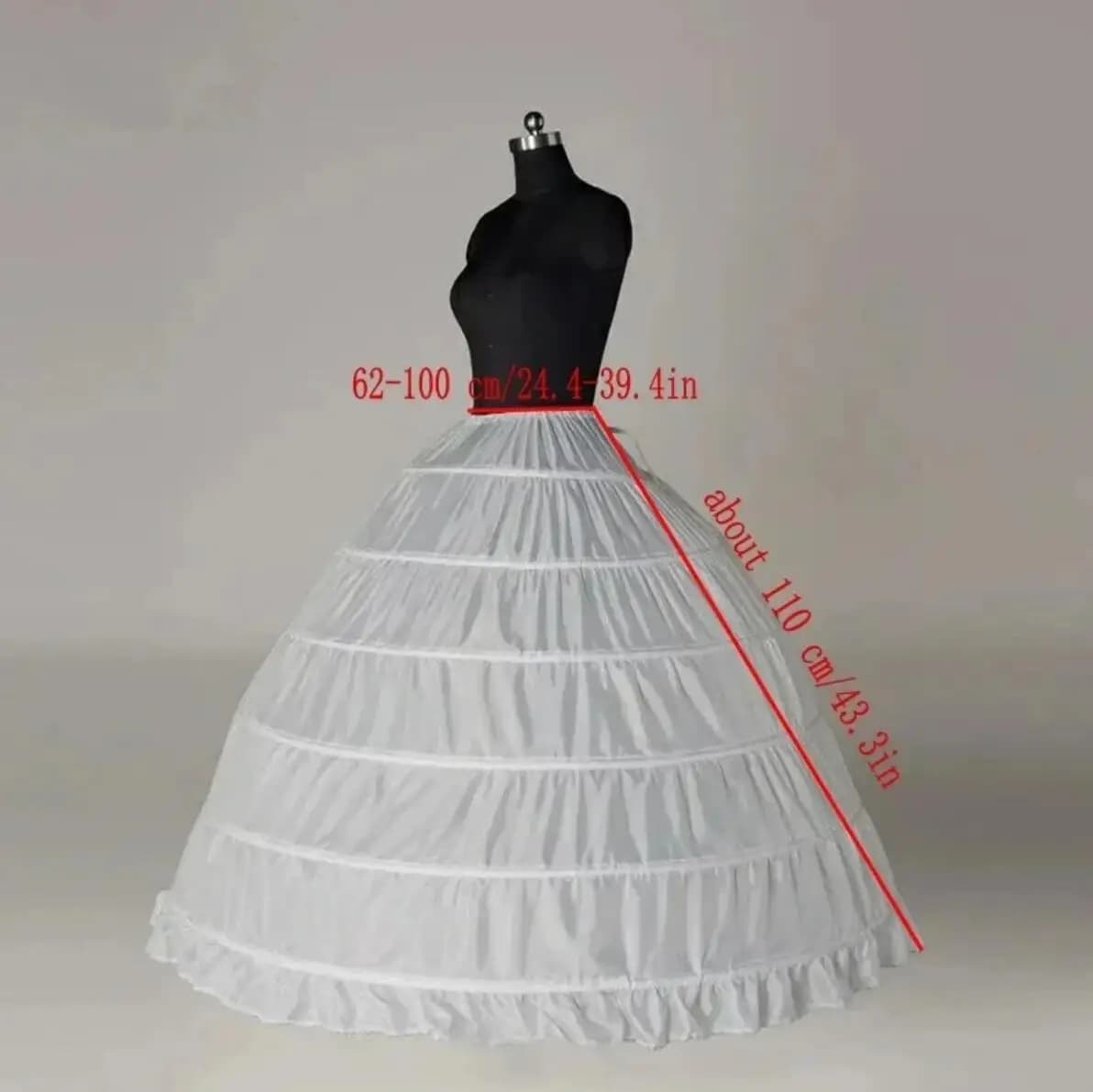 Petticoat Crinoline Slips Hoop Skirt Vintage Underskirt for Gown Dress Many Styles for Bridal Wedding