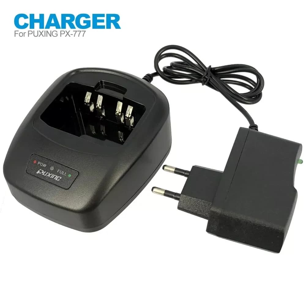 Adattatore CA per caricabatterie da tavolo per PUXING Radio PX-777 PX777 Plus PX-328 PX-333 PX-888 PX-UV973 VEV3288s Walkie Talkie Radio a 2 vie