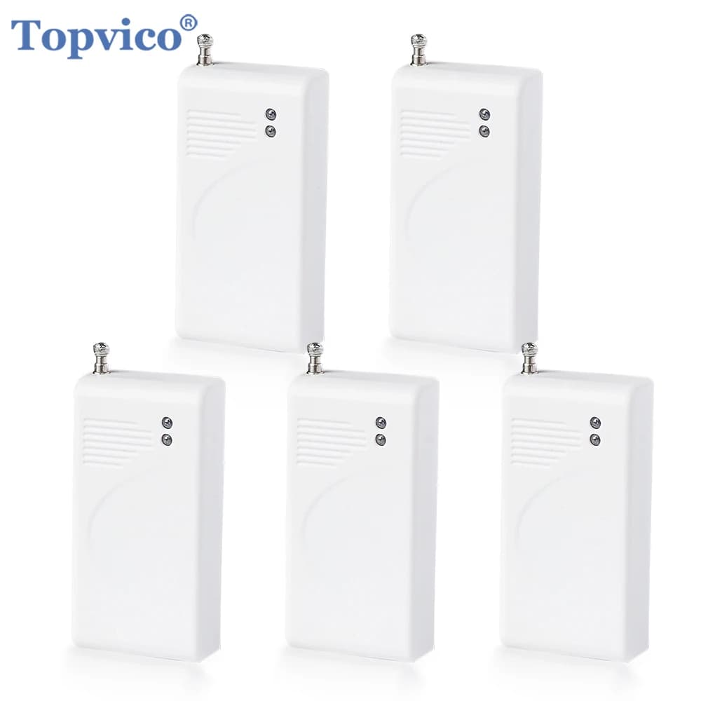 Topvico 1/2/3/5 pz 433 mhz Sensore di Vibrazione Rivelatore Senza Fili Porta Finestra Rottura di Vetro Shock Apertura Allarme Hub Antifurto Richiesto