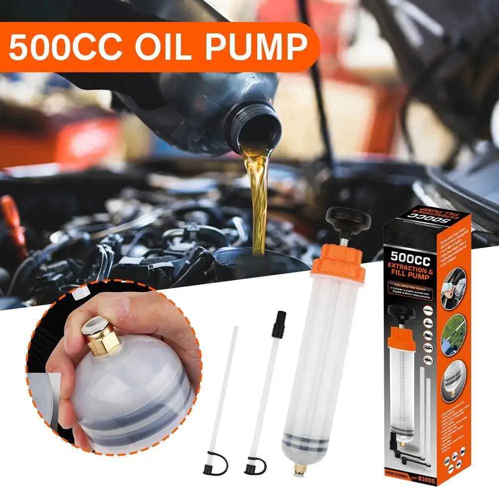 Estrattore di fluido olio per auto 500CC Pompa traslucida per vuoto efficiente manuale Pompa di cambio trasferimento olio di aspirazione olio Auto speciale
