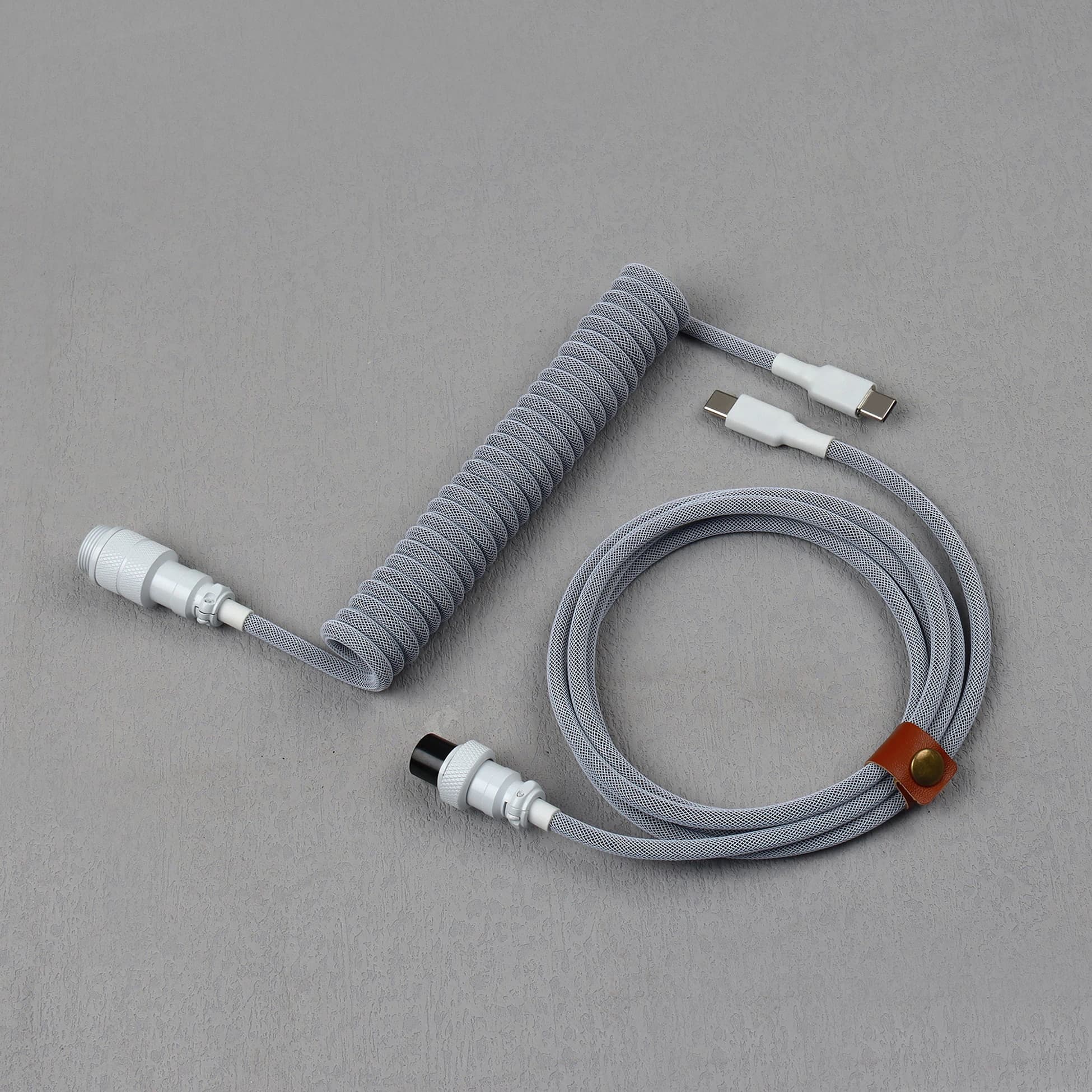 LANO Doppio USB C Tastiera meccanica Cavo a spirale GX16 Aviator Connettore Tipo C Cavo di interfaccia Regali per tastiera di gioco