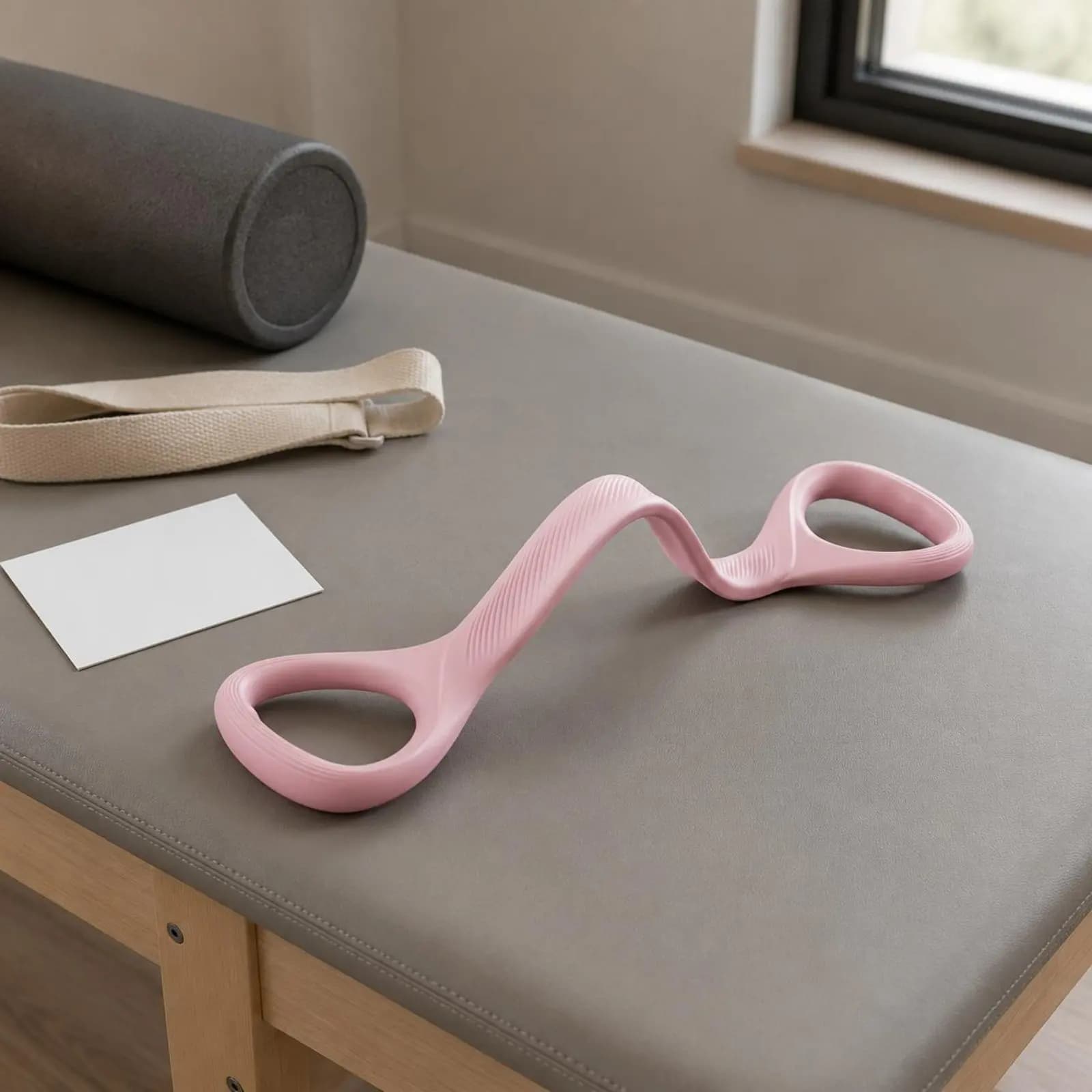 Banda di Resistenza a Forma di 8, Supporto per Stretching, Fascia Elastica a 8 per Spalle, Multiuso per Allenamento e Stretching