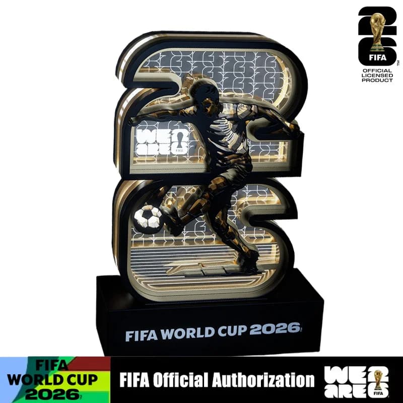 Start The Game FIFA World Cup Acrylic LED Night Light 3D Lamp Football Theme Desk Lamp Birthday Present Sports Collectible Decor