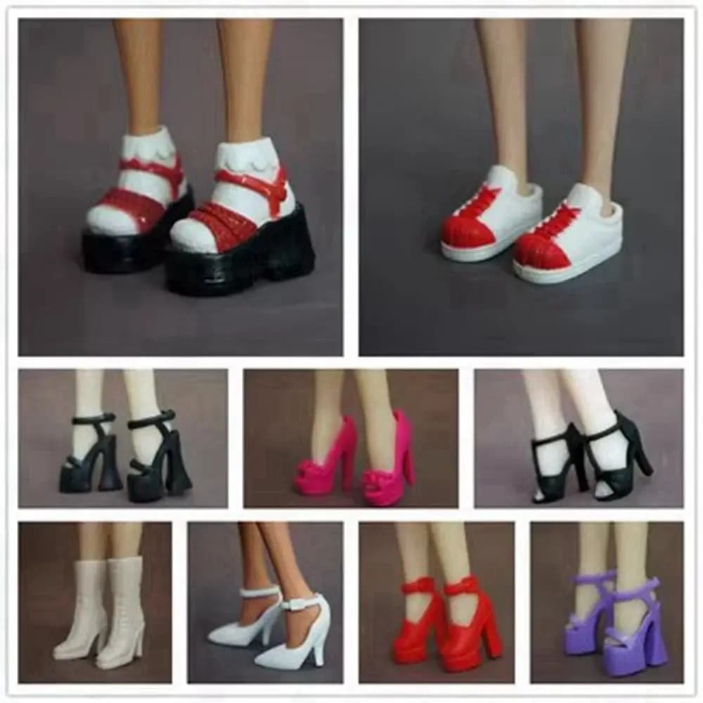 New Quality 1/6 Doll Shoes Original 30cm Super Model Boots 20 Styles Doll Slippers Doll Accessories