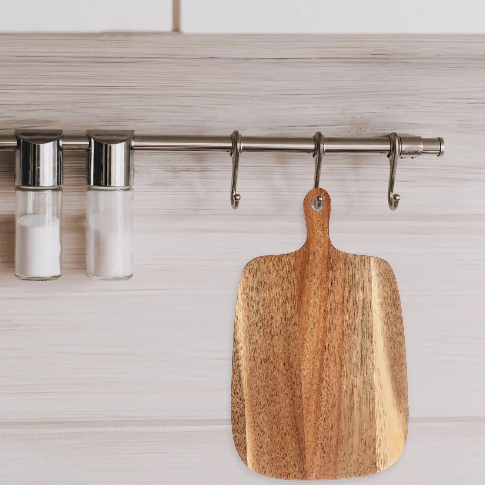 Natural wood cutting board for use in kitchen, large cutter for cold cuts and cheeses, wood block for flat and flat preparation